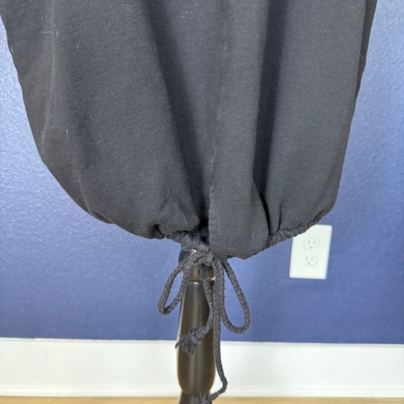 Aeneontrue black funnel neck oversized sweatshirt dress, OS - Picture 4 of 9